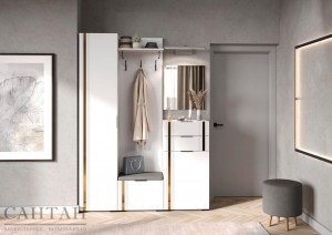 Модульная прихожая Эмэ (Сантан) Белый